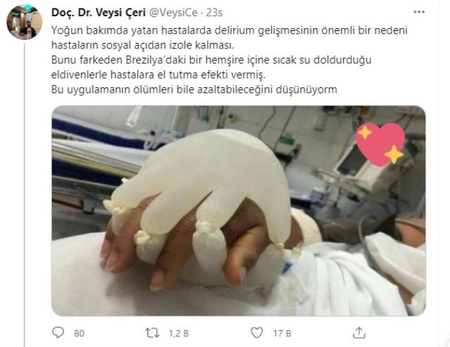 Yoğun bakım hemşiresinden koronavirüs hastalarına insan dokunuşu