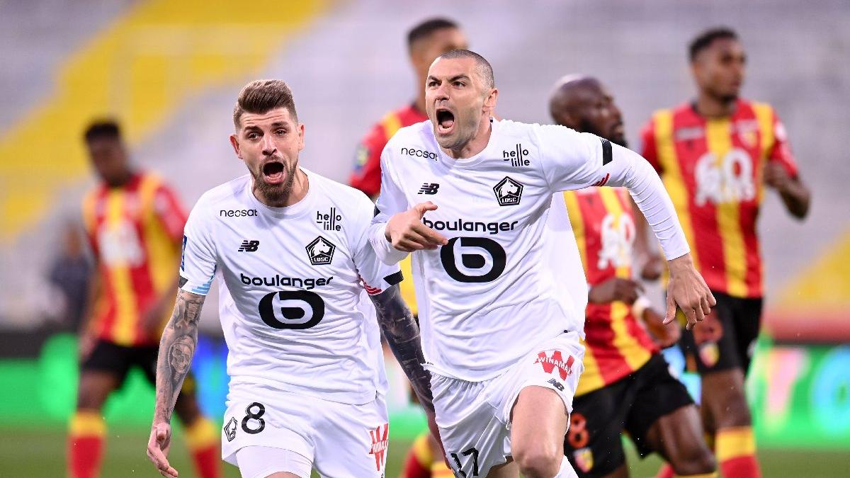 Burak Yılmaz atıyor, Lille Fransa'da şampiyonluğa koşuyor