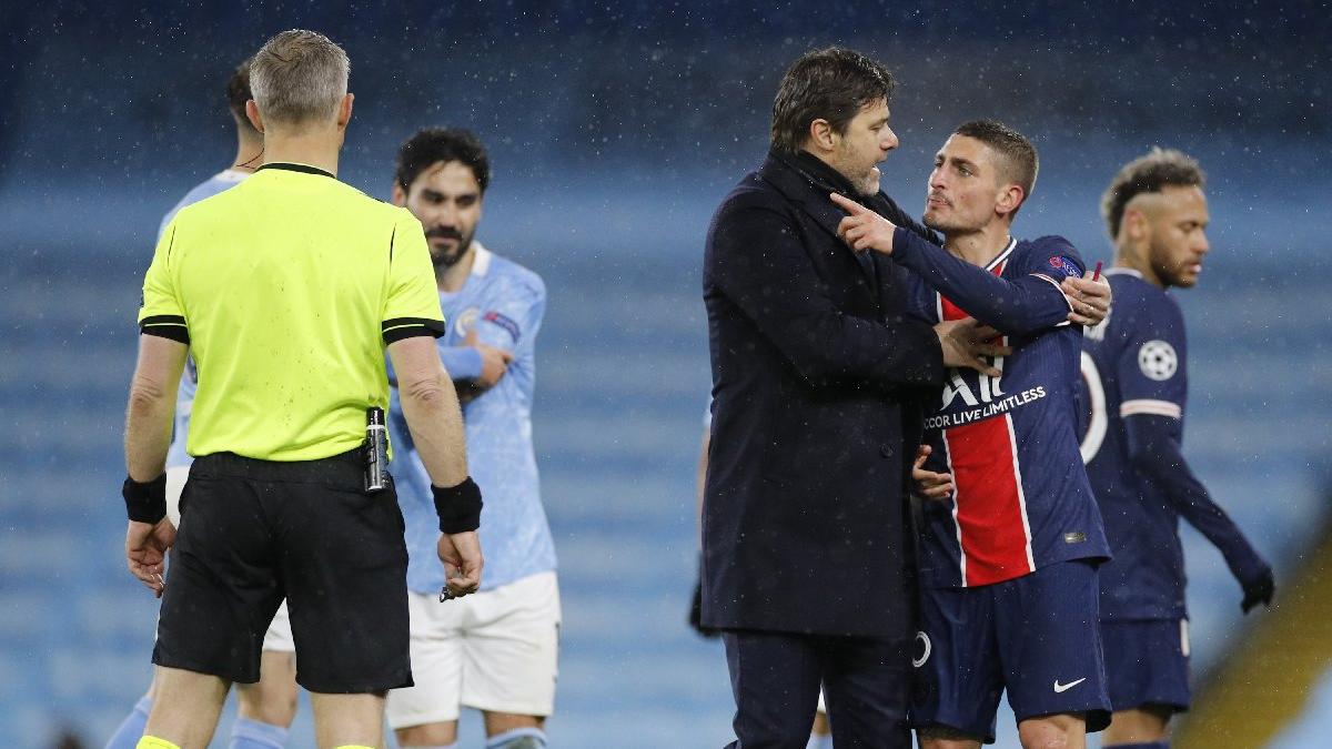 Manchester City-PSG maçında skandal iddia: 'Hakem bize küfür etti'