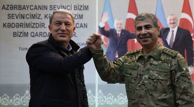 Akar ve komuta kademesinden sürpriz Azerbaycan ziyareti