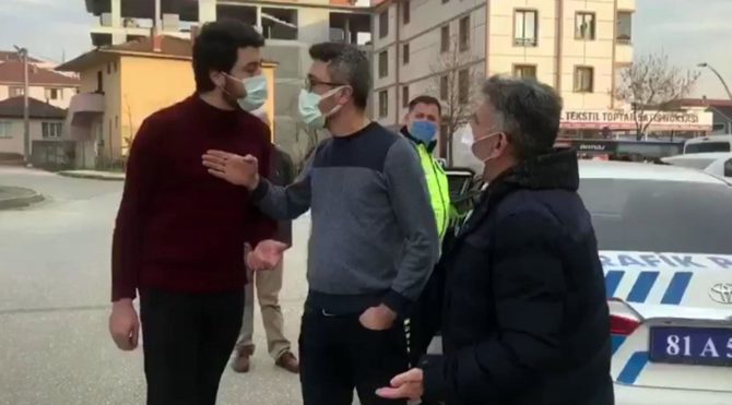 Polisten ‘Benim vergimle maaş alıyorsunuz’ diyen kişiye tepki