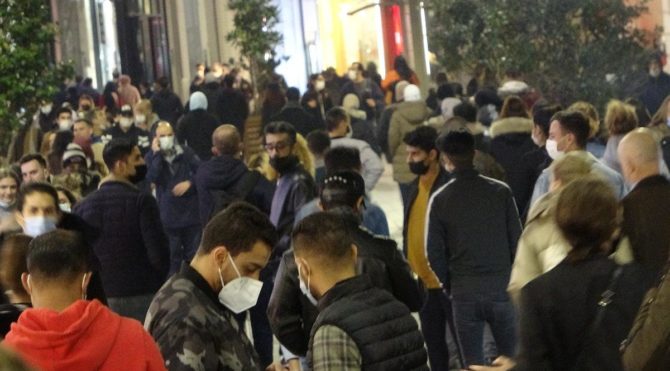 Taksim’de korkutan görüntü