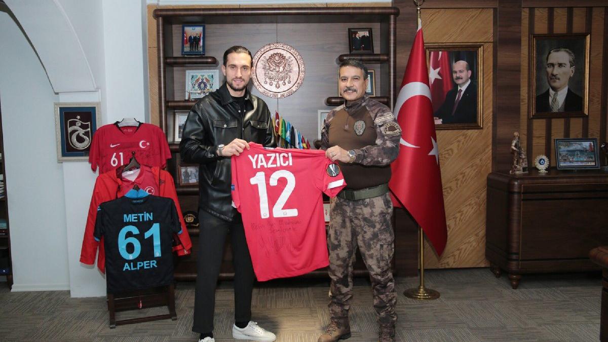 Trabzon Emniyet Müdürü Alper, Yusuf Yazıcı’yı maç oynamaya davet etti