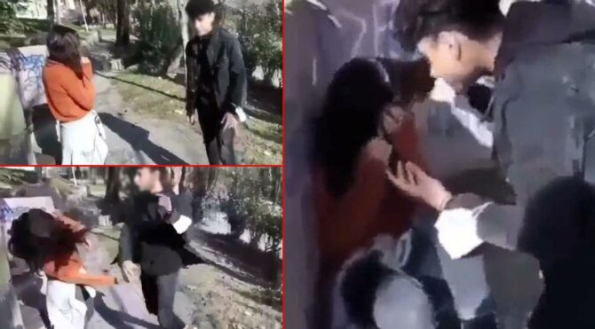 18 yaşından küçük sevgilisini dövüp kayda aldı