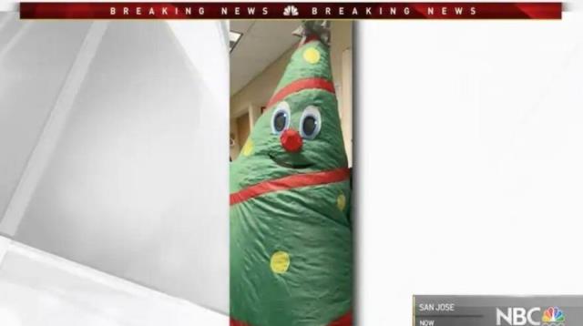 ABD'de şişme Noel ağacı kostümü giyen bir kişi 43 sağlık çalışanına koronavirüs bulaştırdı