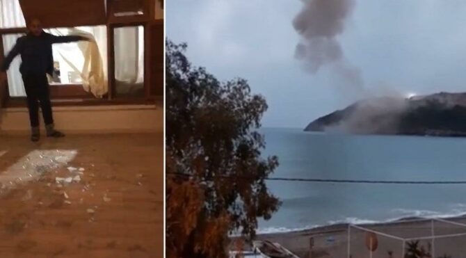 Akkuyu’da dinamit patlaması korkuttu, evler hasar gördü