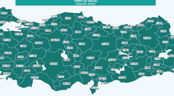 Bakanlık yayımladı! İşte aşı tablosunda son durum
