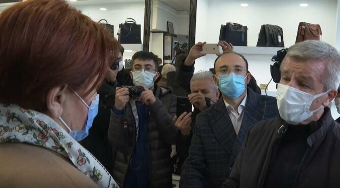 Borç içindeki esnaf Akşener’e böyle dert yandı: İnan boğuluyor insan