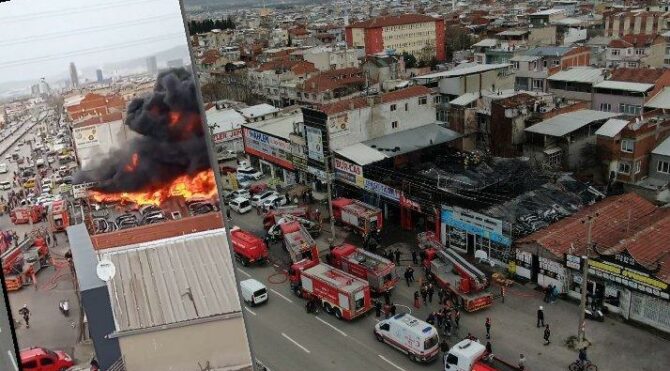 Bursa’da korkutan yangın: Dumanlar gökyüzünü kapladı