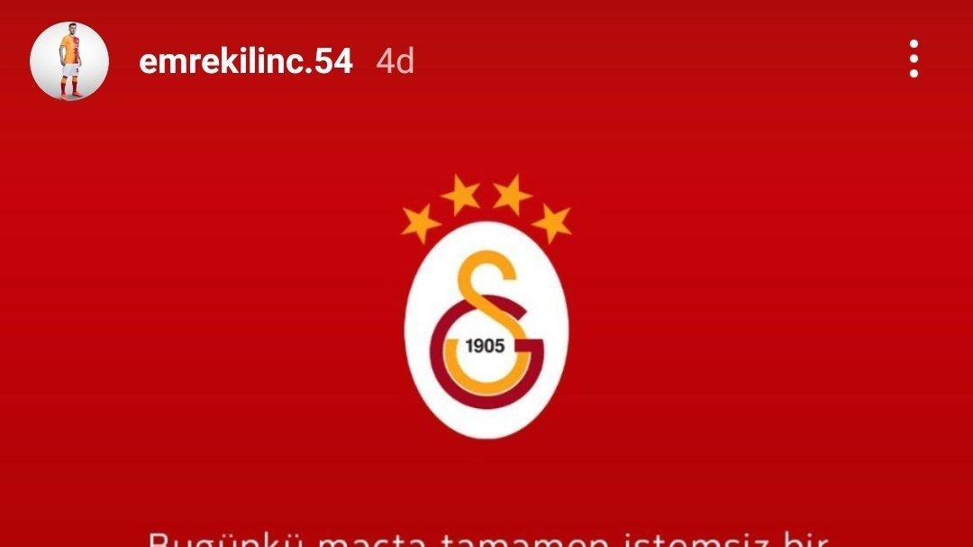 Emre Kılınç kırmızı kart için özür diledi