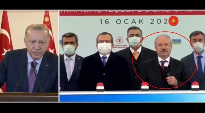 Erdoğan konuşmasına izin vermedi: Sen mikrofonu vekilimize ver