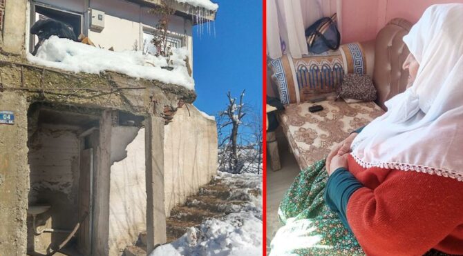 Fil hastası yaşlı kadın evde hapis kaldı