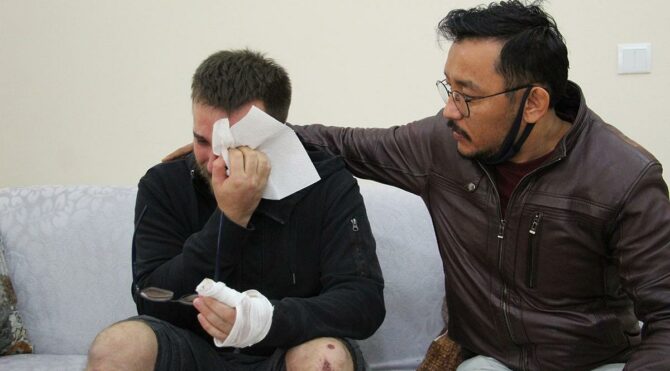 Gaziyi darp eden komşusu tutuklandı