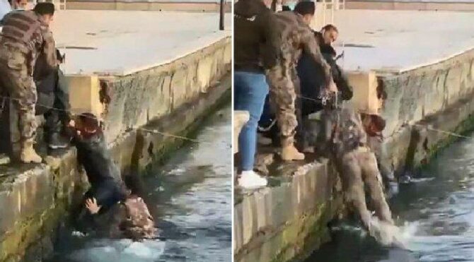 İstanbul’da özel harekat polisi turisti böyle kurtardı