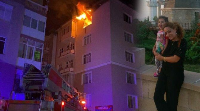 Konya’da yangın faciası: Anne-kız yaşamını yitirdi