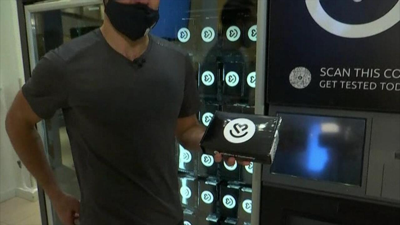 Koronavirüs testi satan makine