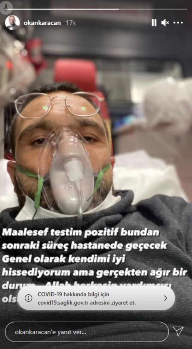 Koronavirüse yakalanan oyuncu Okan Karacan hastaneye kaldırıldı