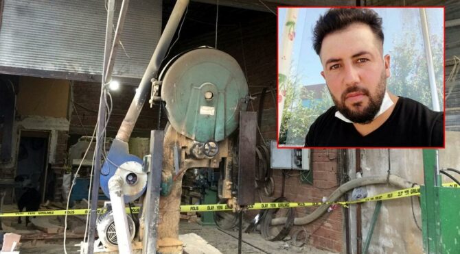 Manisa’da hızar makinesine düşen işçi hayatını kaybetti