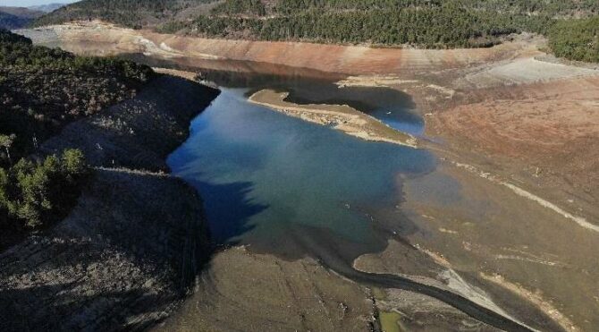 Nilüfer Barajı’nda su oranı yüzde 5’e düştü