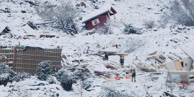 Norveç'teki heyelanda can kaybı 6'ya çıktı