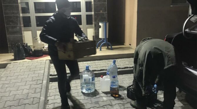 Sahte içki üretilen evde patlama