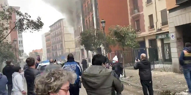 SON DAKİKA: İspanya'nın başkenti Madrid'de şiddetli patlama | Video