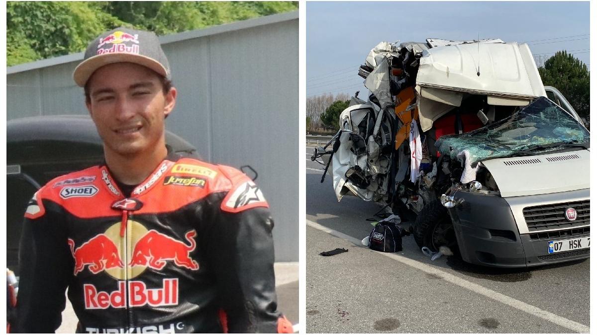 Son dakika! Milli motosikletçi Can Öncü’nün de bulunduğu minibüs kaza yaptı