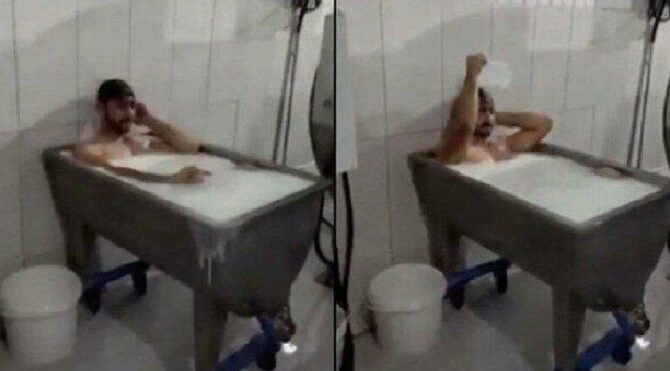 ‘Süt banyosu’ yapanlara istenen ceza belli oldu