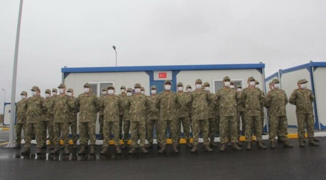 Türk ve Rus Ortak Gözetim Merkezi’nde görev yapacak Türk askerleri Azerbaycan’da