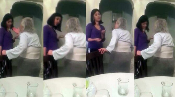 Yaşlı kadına bakıcı şiddeti