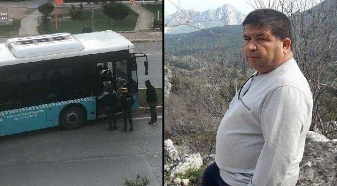 Yolda kalp krizi geçiren otobüs şoförü hayatını kaybetti