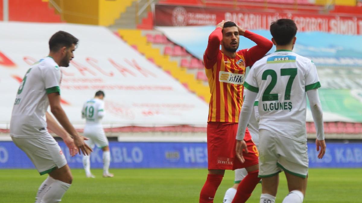 10 kişilik Kayseri, Alanya’ya yenilmedi: 1-1