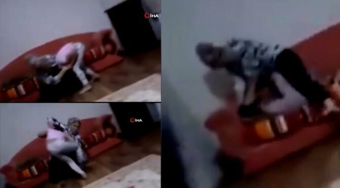 Çocuğuna şiddet uygulayan kadının görüntülerine tepki yağdı