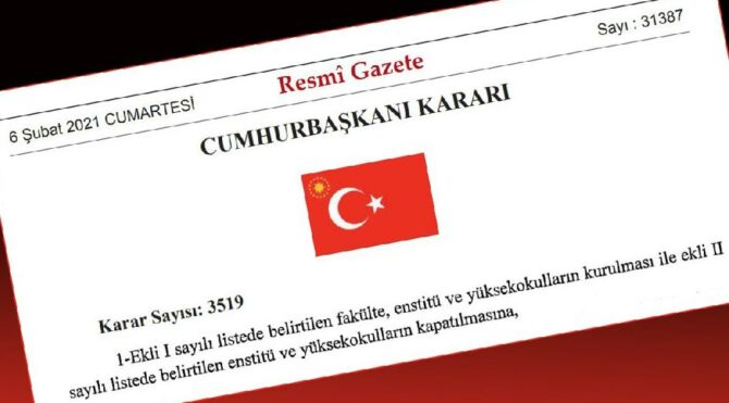 Cumhurbaşkanı imzalı yeni Boğaziçi kararı