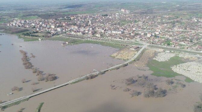 Ergene Nehri’nin alarm seviyesi ‘turuncu’ya döndü