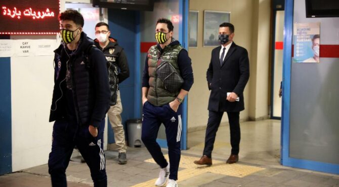 Fenerbahçe geniş güvenlik önlemleri ile Trabzon’a geldi