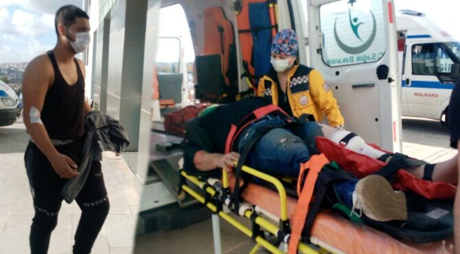 Fren yerine gaza basınca 2 yayayı ezdi