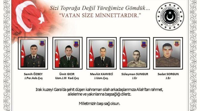 Gara şehitlerinden birinin daha kimliği belli oldu