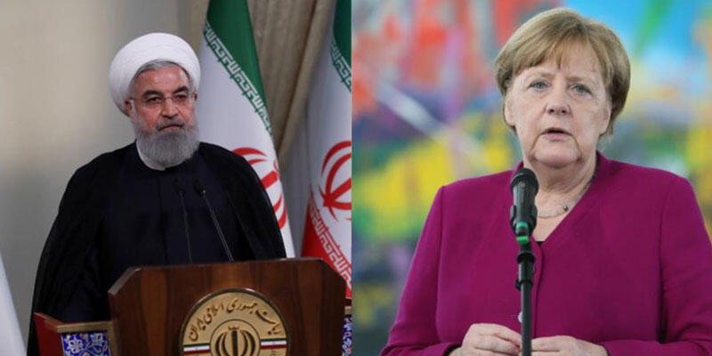 İran Cumhurbaşkanı Ruhani, Almanya Başbakanı Merkel ile nükleer anlaşmayı görüştü
