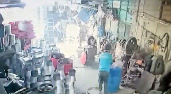 Konya’da yağ varilinin patlama anı