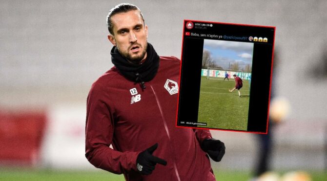Lille’den Yusuf Yazıcı paylaşımı: ‘Baba, sen n’aptın ya’