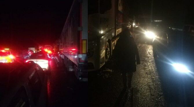 Milyonlarca liralık yolda saatlerce süren çile