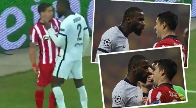 Olay adam Luiz Suarez yine olay çıkardı! Şampiyonlar Ligi’nde geceye damga vuran kavga…