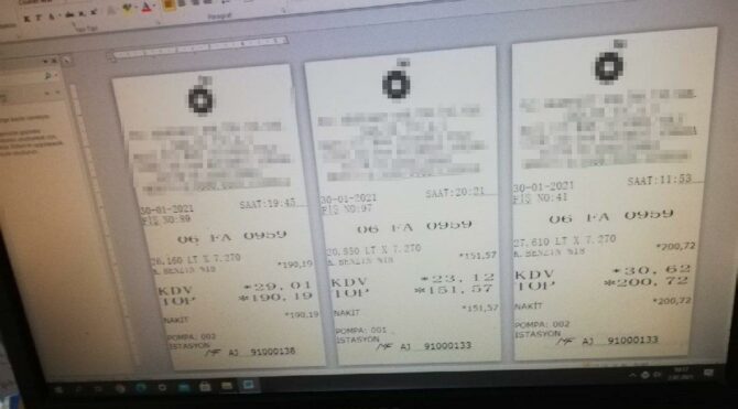 Pompacılara sahte fiş operasyonu