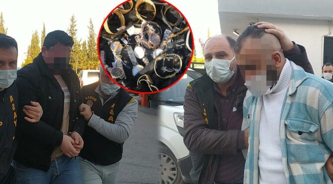 Pompalı tüfekle kuyumcuyu soydular! 5 saat içinde yakalandılar