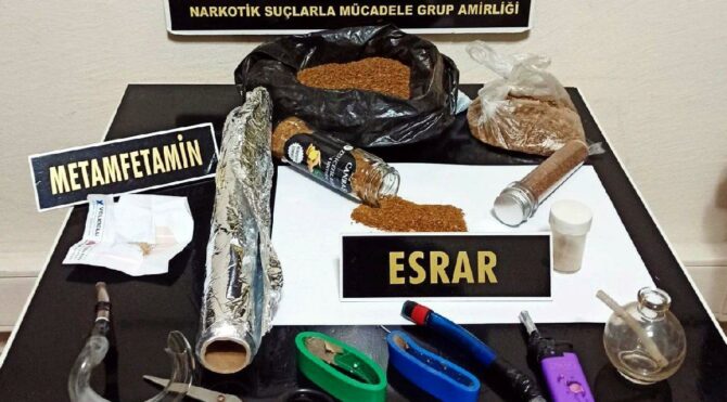 Uyuşturucu madde ile yakalanan uzman çavuş gözaltına alındı