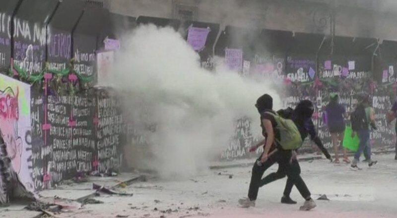 Kadınlar gününde müdahale