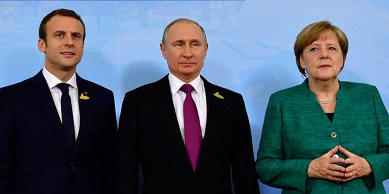 Putin, Merkel ve Macron ile çevrim içi görüşme yaptı