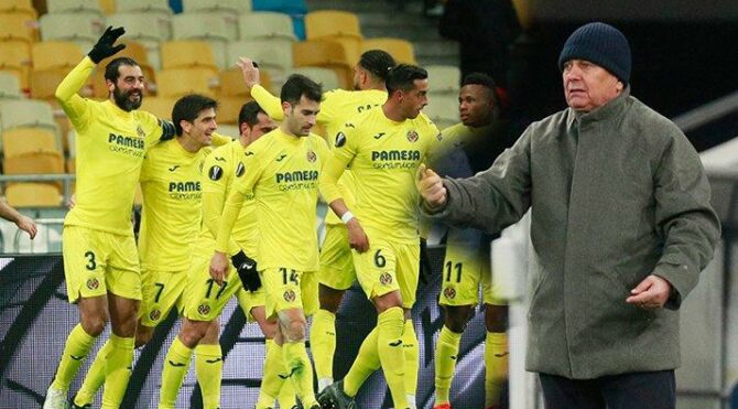 Villarreal, Lucescu’nun Dinamo Kiev’ini deplasmanda yıktı