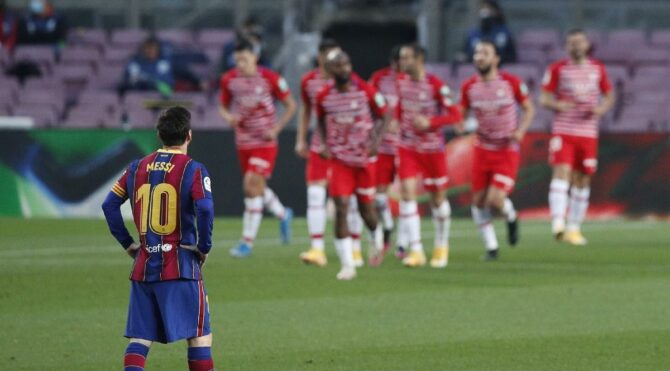 Granada’ya yenilen Barcelona büyük fırsatı tepti